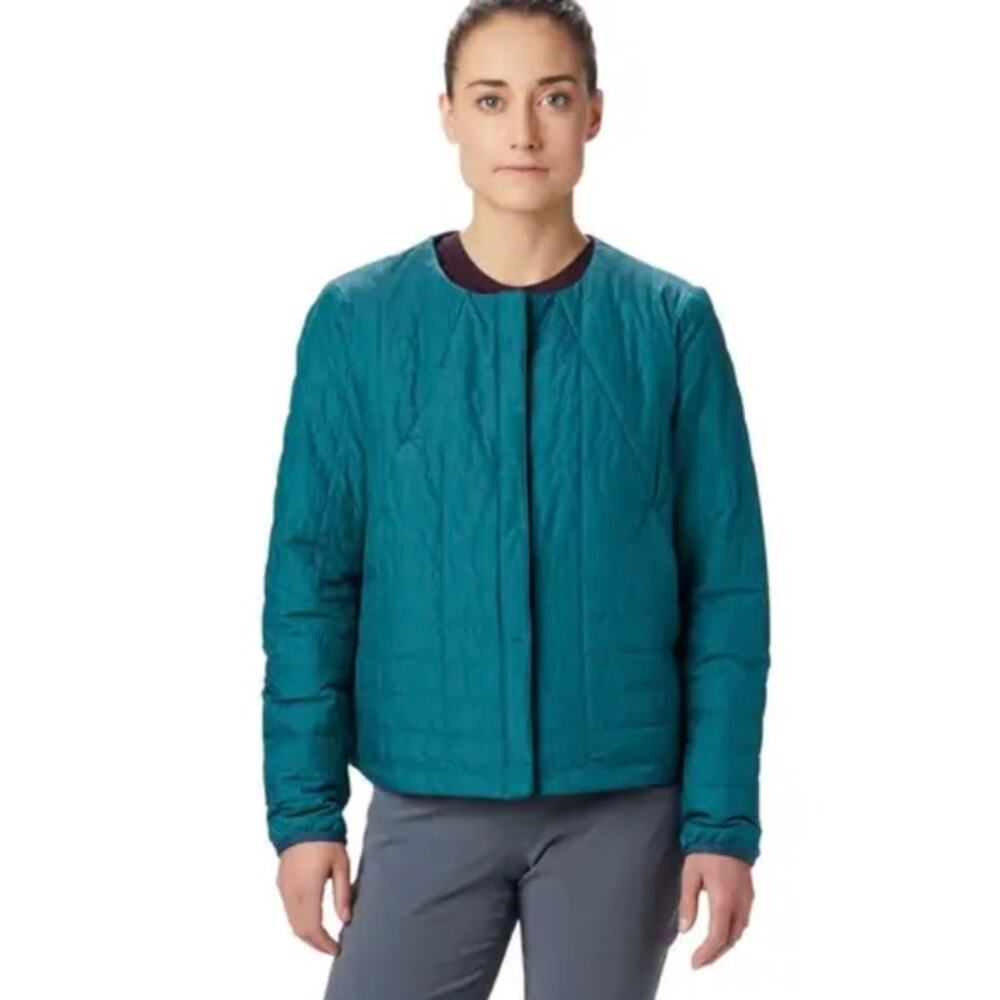 Mountain Hardwear Jacket Womens XS Green Skylab Insulated Puffer Quilted Hiking